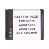 Yhteensopiva akku sopii GoPro AHDBT-001 AHDBT-002,GoPro HD HERO(2010 MODEL),HD HERO2