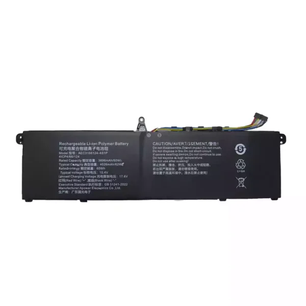 Kannettavan tietokoneen akku AEC3166124-4S1P