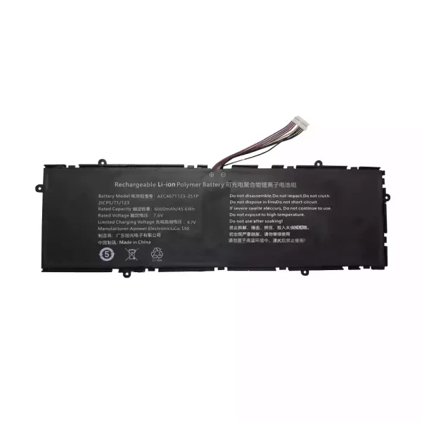 Kannettavan tietokoneen akku AEC4671123-2S1P