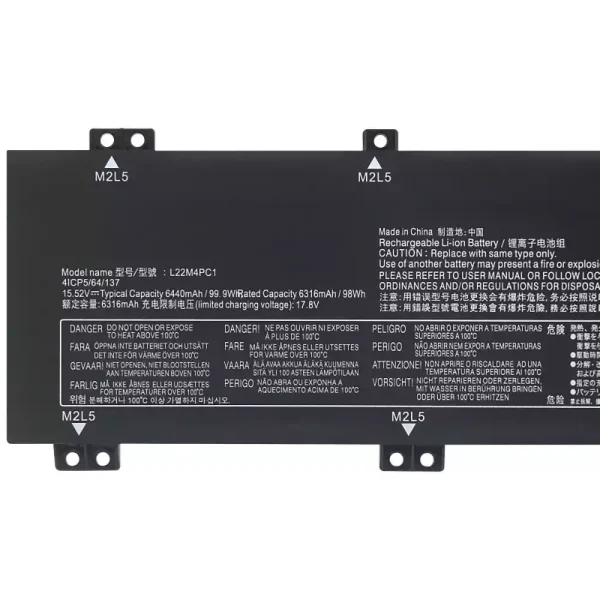 Kannettavan tietokoneen akku LENOVO L22M4PC1 L22D4PC1 L22X4PC1 - Image 3