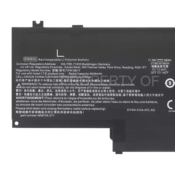 Kannettavan tietokoneen akku HP ER06XL TPN-DB1T - Image 3