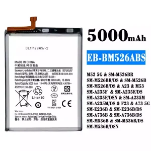 Puhelin Akku EB-BM526ABS sovittaa Samsung M52 5G/A23/M53/F23/A73 5G