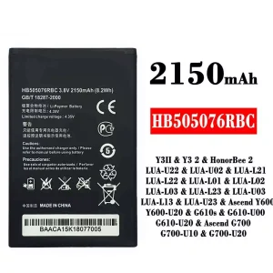 Puhelin Akku HB505076RBC sovittaa HUAWEI Y3 2 / HonorBee 2 / Ascend Y600 / Ascend G700