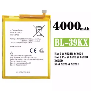 Puhelin Akku BL-39KX sovittaa Infinix Hot 7 / Hot 7 Pro