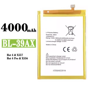 Puhelin Akku BL-39AX sovittaa Infinix Hot 4 /Hot 4 Pro