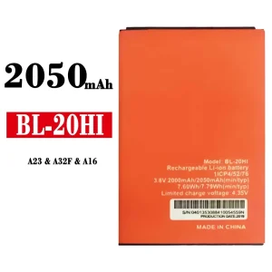 Puhelin Akku BL-20HI sovittaa ITEL A23 / A32F / A16