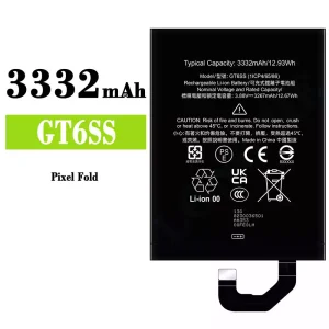 Puhelin Akku GT6SS sovittaa Google Pixel Fold