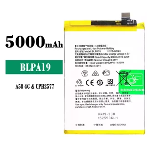 Puhelin Akku BLPA19 sovittaa OPPO A58 4G / A38 / A79 5G