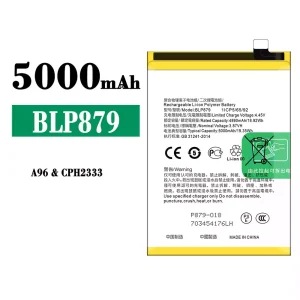 Puhelin Akku BLP879 sovittaa OPPO A96