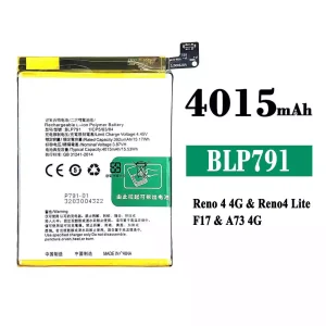 Puhelin Akku BLP791 sovittaa OPPO Reno 4 4G /Reno 4 Lite /F17 /A73 4G