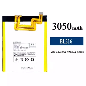 Puhelin Akku BL216 sovittaa Lenovo VIBE Z K910/K910L/K910E