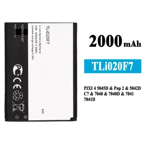 Puhelin Akku TLi020F7 sovittaa Alcatel PIXI 4 5.0 5045J/5045T/5045D