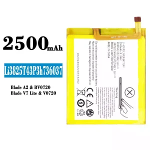Puhelin Akku Li3825T43P3h736037 sovittaa ZTE Blade A2/ Blade V7 lite