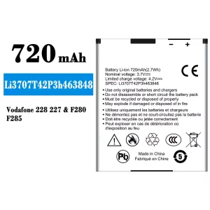 Puhelin Akku Li3707T42P3h463848 sovittaa ZTE Vodafone 228 227/F280/F285