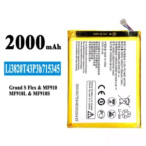 Puhelin Akku Li3820T43P3h715345 sovittaa ZTE Grand S Flex/MF910/MF910L/MF910S
