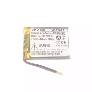 Kuulokkeiden akku Audio-Technica ATH-M50XBT2,ATHM50XBT,ATH-DSR9BT,ATH-DSR7BT,ATH-SR6BT,ATH-SR5BT,SR5BTBK,SR5BTWH,ATH-AR3BT