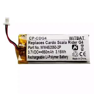 Kuulokkeiden akku Cardo Scala Rider G4,G9,G9X,Schuberth C3