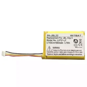 kaiuttimen akku JBL Clip 3,L0721-LF